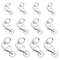 OHINGLT Lobster Claw Clasps with Closed Jump Rings,Necklace Clasps and Closures Suitable for Jewelry Making Necklaces Bracelet (12PCS Silver, (8+9+11) MM/(0.32+0.35+0.41) in) - color: 12PCS Silver, size: 0.32+0.35+0.43in / 8+9+11mm