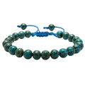 Amazing Gemstone Chrysocolla Bracelet, Gifts For Men & Women - Protection Healing Crystal Bracelet - 8mm Gemstone Beaded Adjustable Bracelet, Pulseras Para Hombres Mujer Stocking Stuffers - color: Chrysocolla