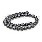 MJDCB Round Stone Beads Natural Matte Frosted One Line Black Agate Onyx Loose Beads are Used in Jewelry Design to Make Bracelets and Necklaces (4mm) - color: Matte One Line Black Agate, size: 4mm