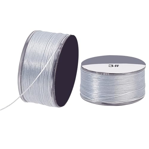 PH PandaHall 100 Yards Beading String 0.1mm Nylon Seed Bead Thread Bracelet Beading Thread Sewing String for Leather Stitching Beading Jewelry Bracelets Making - color: Aqua
