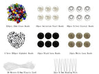 626PCS 10mm Glass Beads Jewelry Making Beads Imitative Jade Beads Bracelet Round Space Loose Beads for Earring, Necklaces-Adult Craft Supplies - size: 10mm Mixed Set
