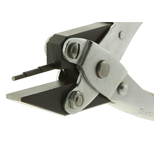 The Beadsmith 3-Step Round and Flat Nose Parallel Plier, Loops 1, 1.5, 2mm, 5.5 inches (140mm) Steel tool for jewelry making, with spring - style: 3-Step Round/Flastnose - 140mm