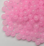 200PCS Glass Beads 8mm Glass Beads for Bracelets Necklaces Jewelry Making DIY Crafts (Pure Pink) - color: 7Pure pink