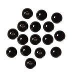 2.0mm Large Hole Black Onyx Smooth Round 6mm Crystal Energy Stone Healing Power Natural Gemstone Loose Beads for Jewelry Making