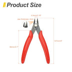 HARFINGTON 5" Flush Cut Pliers Small Precision Wire Cutter Side Cutter Diagonal Cutting Pliers for Jewelry Model Electronic 3D Print, Red - color: Red