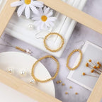 DECYOOL 1200Pcs 4mm Smooth Round Beads Gold Spacer Loose Ball Beads for Bracelet Jewelry Making Craft - color: Gold, size: 4mm