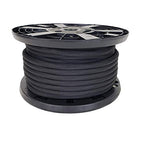 QNR 1/2" Black Shock Cord, Marine Grade Polyester Bungee Cord, 100 ft Spool, UV Resistant Elastic Rope - size: (#16) 1/2" x 100 feet