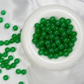 Jabrand 145pcs Glass Beads, 8mm Glass Beads for Barcelet and Jewelry Making DIY Crafts (Green) - color: Green
