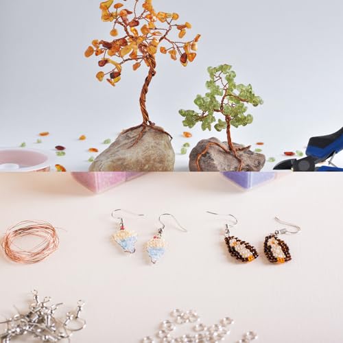 PATIKIL 66 Feet Solid Bare Copper Wire, 27 Gauge 99.9% Pure Copper Wire 0.4mm Soft Beading Wire Metal Plant Stem Ties for Jewelry Craft (20m) - size: 0.4mmx20m