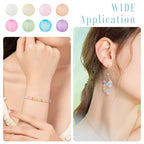 400Pcs 6mm Acrylic Beads Frosted Pony Bead Candy Color Small Pastel Beads Round Kandi Bead Spacers for Crafts DIY Necklace Bracelets Keychain Lanyards Jewelry Making Supplies - color: 8 Colors, Round