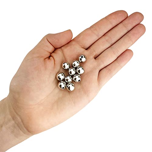 250 Round Silver Acrylic Beads 10mm Diameter with 1.8mm Hole - color: Silver, size: 10mm