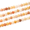 10mm Natural Yellow Aventurine Stone Beads Heart Shape DIY Loose Gemstone Energy Healing Crystal Charms for Jewelry Making Handmade - color: Yellow Aventurine
