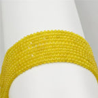 MJDCB 320pcs Natural Small Stone Beads 2mm Yellow Agate Round Smooth Loose Gemstone Bead for Jewelry Making Bracelets Earrings Necklaces Accessories - color: Yellow Agate