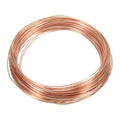 PATIKIL 49 Feet Solid Bare Copper Wire, 21 Gauge 99.9% Pure Copper Wire 0.8mm Soft Beading Wire Metal Plant Stem Ties for Jewelry Craft (15m) - size: 0.8mmx15m