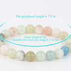 8mm Natural Gemstone Stretch Bracelet, Handmade Unisex Crystal Bracelets for Meditation, Yoga, Spiritual Healing & Positive Energy - color: Multi-Berly