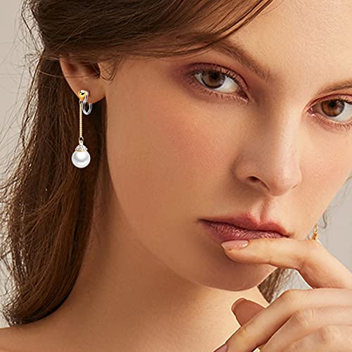 20 Pieces Clear Clip-on Earring Converters Component Resin Earring Findings Fit 0.75mm Pins for Non-Pierced Ears DIY Earring Making Supplies