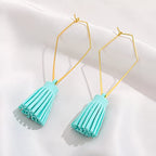 YAKRUNA 12PCS Large Geometric Earring Hooks for Jewelry Making, Hypoallergenic 14k Genuine Gold Plated Hoop Earrings for Women, Thin Ear Wires for DIY - color: gold earring 1