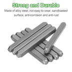 HARFINGTON 36pcs Metal Stamping Kit 5/32" (4mm) Steel Uppercase Letter and Number Punch Set (A-Z / 0-8 / "&" Symbol) Punch Press Tool with Case for Imprinting Metal Plastic Wood Leather - size: 5/32"