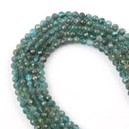 Natural Blue Apatite Beads, 2mm 180pcs Small Round Faceted Loose Gemstones for DIY Jewelry Making, Handmade Bracelet and Necklace Crafting, with Size Card - color: Blue Apatite, size: 2mm