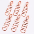 PECMER 3/4 Inch Purse Hardware for Bag Making - 18 Pcs Swivel Clasp, Hooks, Keychain Clip, Strap Chains, D Rings and Buckle Straps - 20mm Rose Gold - color: Rose Gold-18pcs-3/4 Inch