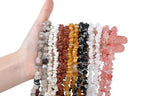 XIANNVXI Snowflake Obsidian Beads, Natural Chip Stone Beads 400Pcs Crystal Bead 5-8mm Irregular Healing Crystal Loose Rocks for DIY Jewelry Making - color: Snowflake