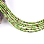 190pcs 4x2mm Green Natural Sea Sediment Imperial Jasper Heishi Disc Rondelle Spacer Stone Semi Precious Gemstone Loose Beads for Jewelry Making 15 Inch - color: Green Imperial, size: 4x2mm