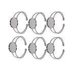 EXCEART Copper Bracelet Bottom Holder 2.36X1.96X0.98In Round Plate Y Shape for Diy Jewelry Making Kit with Bangle Bracelets and Custom Wrist Chains - color: Silver, size: 5*2.5cm