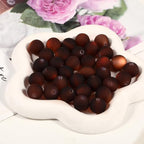 25pcs Resin Transparent Frosted Beads 16mm Cat Eye Circular Rubber Bead Spacer Bead DIY Making Friendship Bracelet Phone Chain Keychain Pen Beads Accessories (Coffee) - color: Coffee