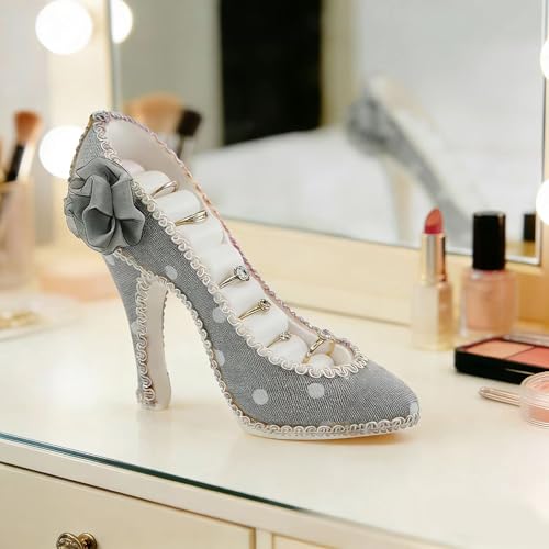 2 PCS Set Jewlery Display Shoe Ring Holder - Mannequin Necklace Display Bracelet Orgaziner (Gary) - color: Gary