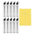 MECCANIXITY Pack of 10 900M Solder Tips Internally Heated Soldering Tips with Cleaning Sponge Pad Replacement Welding Accessories Kit for Electrical Solder Station Tip (900M-T-S1.5K) - style: 900M-T-S1.5K