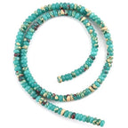 150pcs 4x2mm Green Jasper Disk Rondelle Spacer Stone Semi Precious Gemstone Loose Beads for Jewelry Making 15 Inch - color: Green Jasper