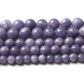 10mm 32pcs Natural Purple Angelite Stone Beads Lavender Gemstone Round Loose Beads for Jewelry Making DIY Bracelet Necklace Earrings 32" 2 Strands - color: Purple Angelite Stone Beads, size: 10mm(2 strands)