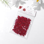 Raicegs 100pcs 6mm Garnet Beads Natural Gemstone Beads Round Loose Beads for Jewelry Making DIY Bracelets Necklace - color: Garnet, size: 6mm Round