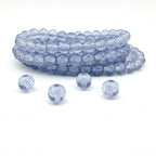 DandS ltd Crackle Lampwork Glass Beads for Jewelry Making, Blue Quartz, Vibrant DIY Bracelets, Necklaces, Beading Supplies & Craft Kits for Handmade Jewelry, 80pcs 0.39 inch (10mm), #J272-10 - color: Blue Quartz