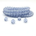 DandS ltd Crackle Lampwork Glass Beads for Jewelry Making, Blue Quartz, Vibrant DIY Bracelets, Necklaces, Beading Supplies & Craft Kits for Handmade Jewelry, 80pcs 0.39 inch (10mm), #J272-10 - color: Blue Quartz