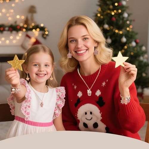 MARFOREVER 40 Pcs/20 Pairs Christmas Charms for Jewelry Making, Gingerbread Man Christmas Enamel Charm Holiday Xmas Bangle Pendants for Bracelet Necklace Earrings Making Accessories - style: Gingerbread Men