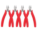Flush Cutters Pliers 5 Inch Precision Side Cutter Small Wire Cutting Pliers Sprue Cutter for Plastic Model jewelry Making, 4 Pack