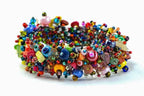 0.7oz (20g) Mix of Small Rocailles, Seed Beads & Bugles 2-10mm Preciosa Ornela Czech Glass Beads, Mix Green Iris - color: Seed Beads Mix - Green Iris, size: Mix