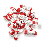 100 Pcs Christmas Polymer Clay Beads Cartoon Heishi Spacer Beads Supplies for DIY Bracelet Earring Necklace Jewelry Making - color: Christmas