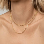 Swyabi 20 PCS Gold Plated Necklace Bracelet Chains Bulk Stainless Steel Paperclip Chain with Extender for Jewelry Making - color: 3x7.5mm Gold