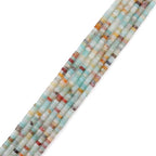 152pcs 4x2mm Natural Amazonite Heishi Disc Rondelle Spacer Stone Semi Precious Gemstone Loose Beads for Jewelry Making 15 Inch - color: Amazonite, size: 4x2mm