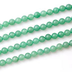 6mm 60pcs DIY Natural Green Aventurine Stone Beads Round Healing Crystal Gemstone Loose Beads for Jewelry Making Handmade Bracelet Necklace - color: Green Aventurine, size: 6mm