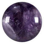 moonsix 10PCS Round Amethyst Cabochons Flatback CAB Gemstone Beads Crystal Flat Stone for DIY Craft Jewelry Making, 22mm - color: purple, size: 22mm