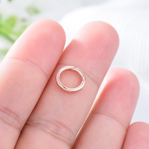 14K Gold Jewelry Clasp Necklace Extender Clasp Bracelet Extension Connector for DIY Necklace Bracelet Anklet Jewelry Making (Style 4-Rose) - size: Style 4-Rose