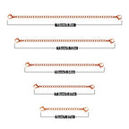Necklace Extenders, 10Pcs Stainless Steel Rose Gold Necklace Bracelet Anklet Extension Chains with Lobster Clasps and Closures for Jewelry Making - color: Rose Gold