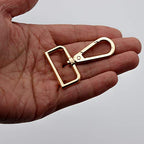 JWBIZ 12 Pcs D Ring Swivel Lobster Claw Clasp, Push Gate Snap Hooks Trigger Clips(Gold, 1 1/4 inch) - color: Gold, size: 1 1/4 inch