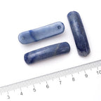 5PCS Natural Blue Aventurine Stone Rectangle Curved Beads Gemstone Pendants Connectors for DIY Bracelet Neclace Jewelry Making - color: Blue Aventurine
