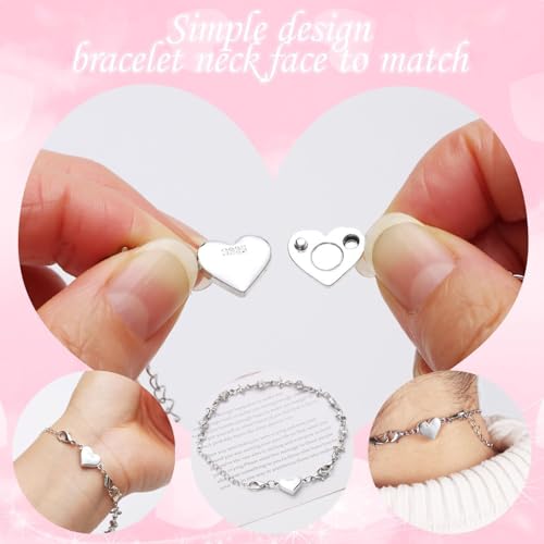 Magnetic Necklace Clasps and Closures-Magnetic Necklace Clasp Set, Double Locking Design, Gold and Silver (4pcs Gold) - color: 4pcs gold