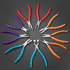 6" Chain Nose Stainless Steel Pliers - Eyeglasses Repair & Adjustment Tools with Screwdriver and Glasses Cloth - style: Chain Nose Plier