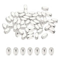 PATIKIL 3x6mm Filled Spacer Beads, 50Pcs Metal Smooth Faceted Tube Tiny Loose Beads for Bracelet Jewelry Making Necklace DIY, Silver - color: Silver, size: 3x6mm